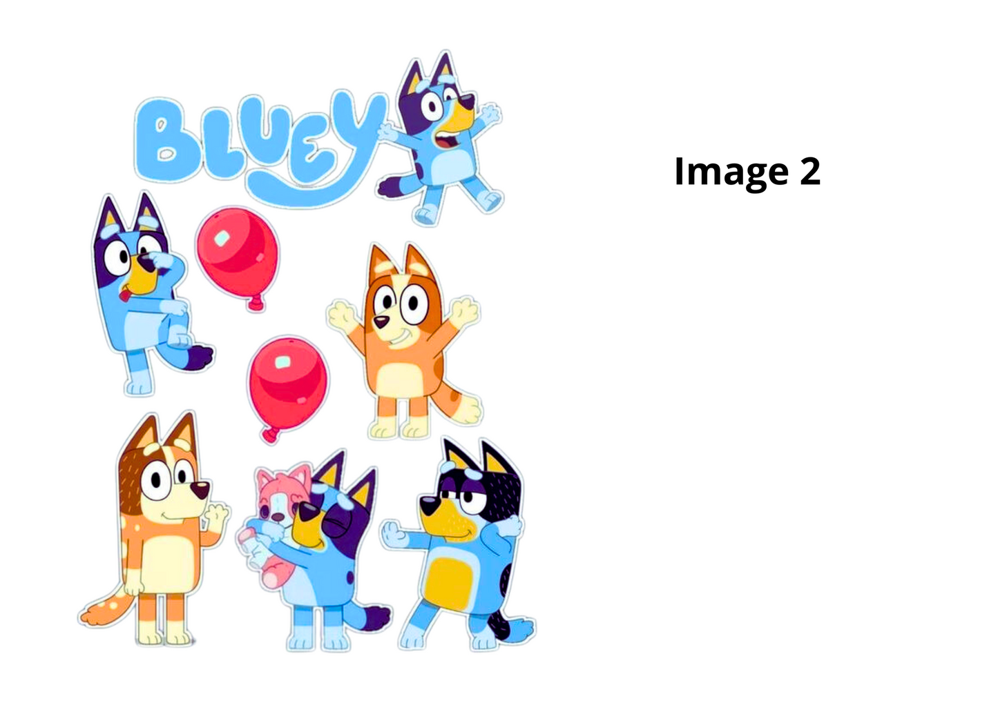 Bluey inspired decor set