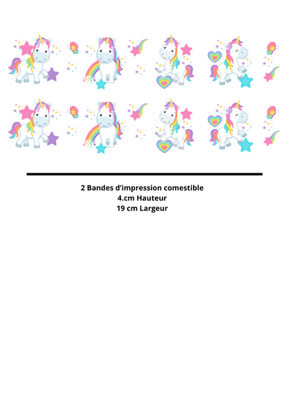 Combo Bonbons licorne et Impression comestible