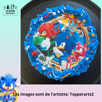 Mini ensemble de décoration Sonic inspiré