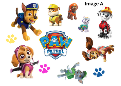 Paw Patrol inspired decoration set